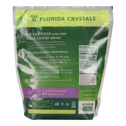 Florida Crystals Turbinado Cane Sugar, 5 lb Pouch