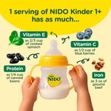 (2 pack) NIDO Kinder 1+ Powder Beverage Mix, Immunity Toddler Milk with Vitamins A, C, D, Iron to Support Growth, 28.2 oz Canister