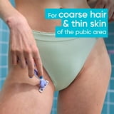 Venus for Pubic Hair & Skin Women's Disposable Razor, 4ct, Multi-Color