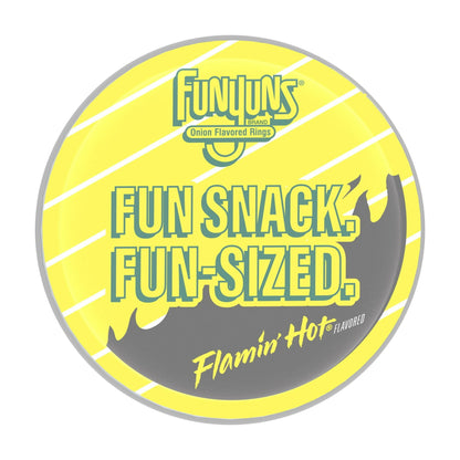 (3 pack) Funyuns Minis Flamin Hot Flavored Onion Rings, 2.785 oz Canister