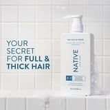 Native Full & Thick 2 in 1 Men's Shampoo and Conditioner, Sea Salt & Cedar, 16.5 fl oz