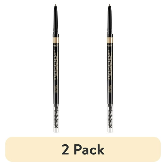 (2 pack) L'Oreal Paris Brow Stylist Definer Waterproof Eyebrow Mechanical Pencil, Dark Blonde