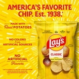 Lay's Classic Potato Snack Chips, 1 oz Bags, 10 Count Multipack