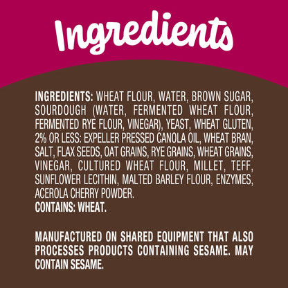 Nature's Own Ancient Grain, Non-GMO Small Loaf Bread, Sandwich Bread, 12 oz Loaf