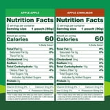 GoGo squeeZ No Sugar Added Apple Cinnamon Apple Applesauce Variety Pouches, 3.2 oz (24 Pack)