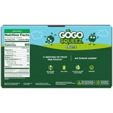 GoGo squeeZ No Sugar Added Apple Applesauce & Fruit Puree Pouches, 3.2 oz (16 Pack)