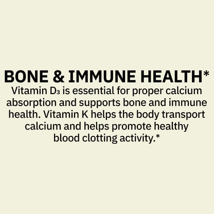 Spring Valley Vitamin K2 + Vitamin D3 Gummies, Mixed Berry, 60 Count, Supplement for Bone and Immune Health