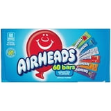 Airheads Peanut-Free Full-Size Chewy Candy Bars, Assorted Fruit Flavors, Bulk Candy Individually Wrapped, 60 Count Display Changemaker Box