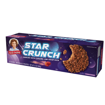 Little Debbie Star Crunch Cosmic Snacks, 13 oz (12 count)