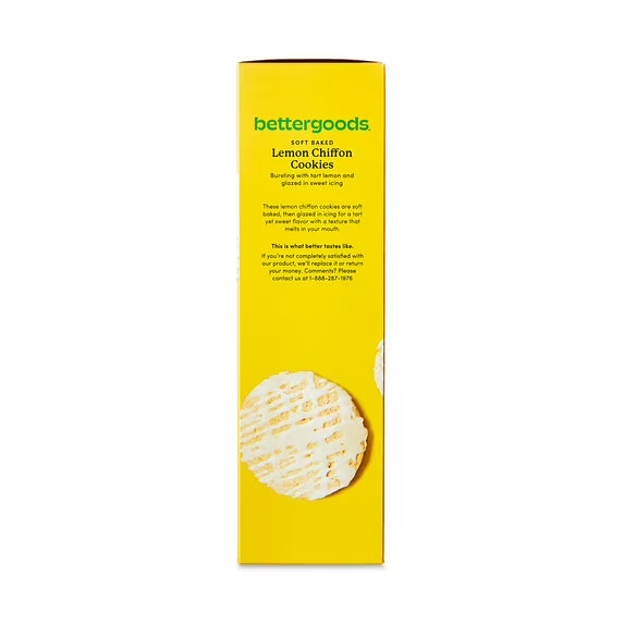 bettergoods Soft Baked Lemon Chiffon Cookies, 6 oz