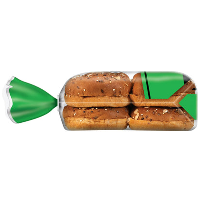 Dave's Killer Bread 21 Whole Grains and Seeds Organic Hamburger Buns, 8 Count, Shelf-Stable