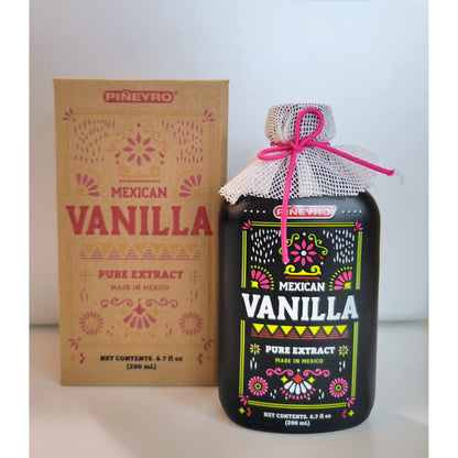 Mexican Vanilla Pure Extract | 6.7 fl. oz. | Perfect Mother’s Day Gift for Bakers | Ideal for Baking, Cooking & Desserts | Premium Artisanal | 100% Vegan & Kosher | Non-GMO & Gluten-Free