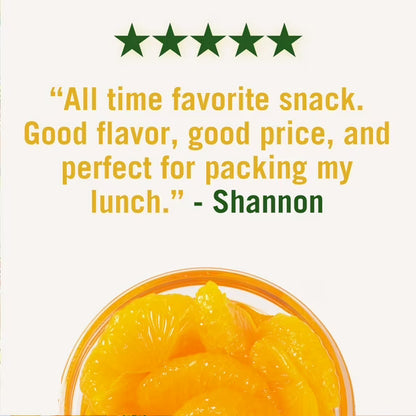 Del Monte Mandarin Orange Fruit Cup Snacks, 4 oz Cup (Pack of 4)