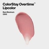 Revlon ColorStay Overtime Longwearing Gloss Lipstick with Vitamin E, 350 Bare Maximum, 0.07 fl oz