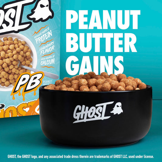 GHOST PROTEIN CEREAL, PEANUT BUTTER Flavor, 18G Protein, 10.8 oz