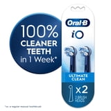 Oral‑B Toothbrush Heads, iO Ultimate Clean Electric Toothbrush Replacement Heads, Black, 2 Count