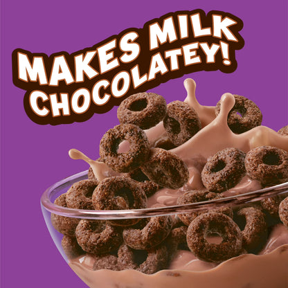 Kellogg's Cocoa Loops Original Breakfast Cereal, Good Source of Fiber Cup, 1.5 oz