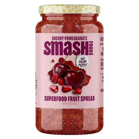 Smash Cherry Pomegranate Superfood Fruit Spread, 26 Ounce