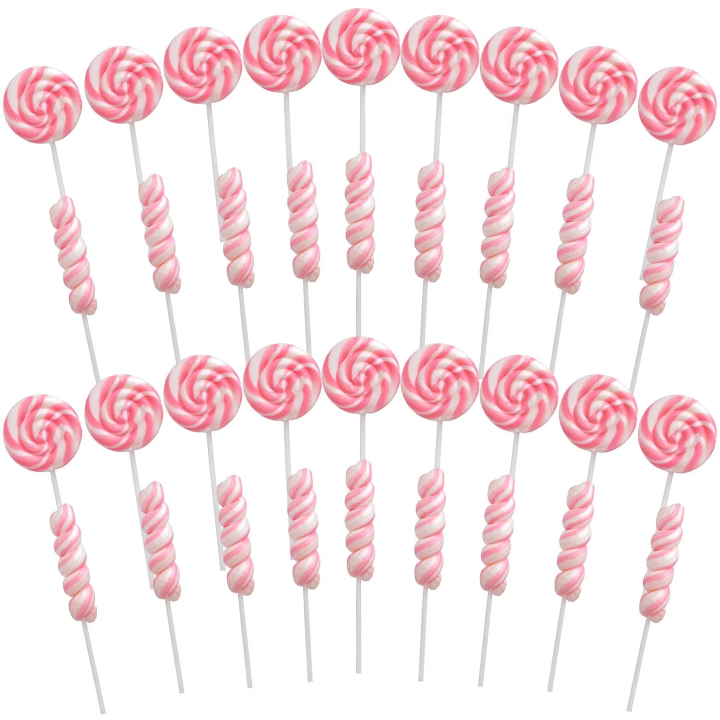 Pink Swirl and Twist Lollipops, Birthday Party Candy, 36 Count, 15.24 Ounce Box