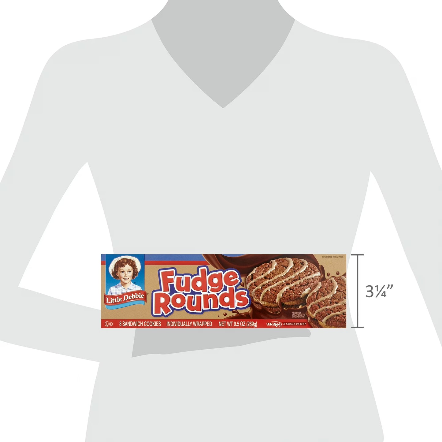 Little Debbie Snacks Fudge Rounds, 8ct