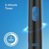 Oral-B Toothbrush, Easy Clean Compact Head Battery Powered Electric Toothbrush, Black, for Adults and Children 3+