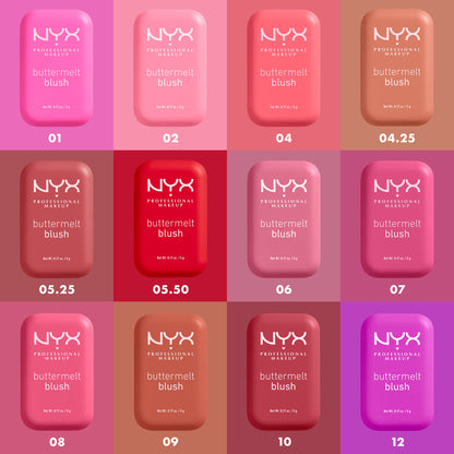 NYX Professional Makeup Buttermelt Blush Face Makeup Powder Blush, Butta Than Coral, 0.17 oz