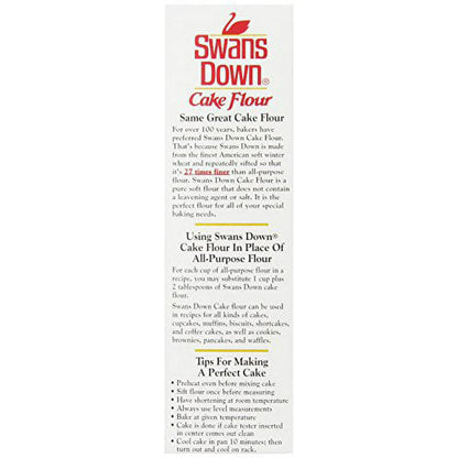 (8 pack) Swans Down Enriched, Bleached Cake Flour, 32 oz