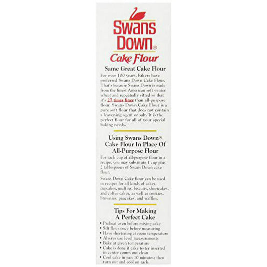 (8 pack) Swans Down Enriched, Bleached Cake Flour, 32 oz