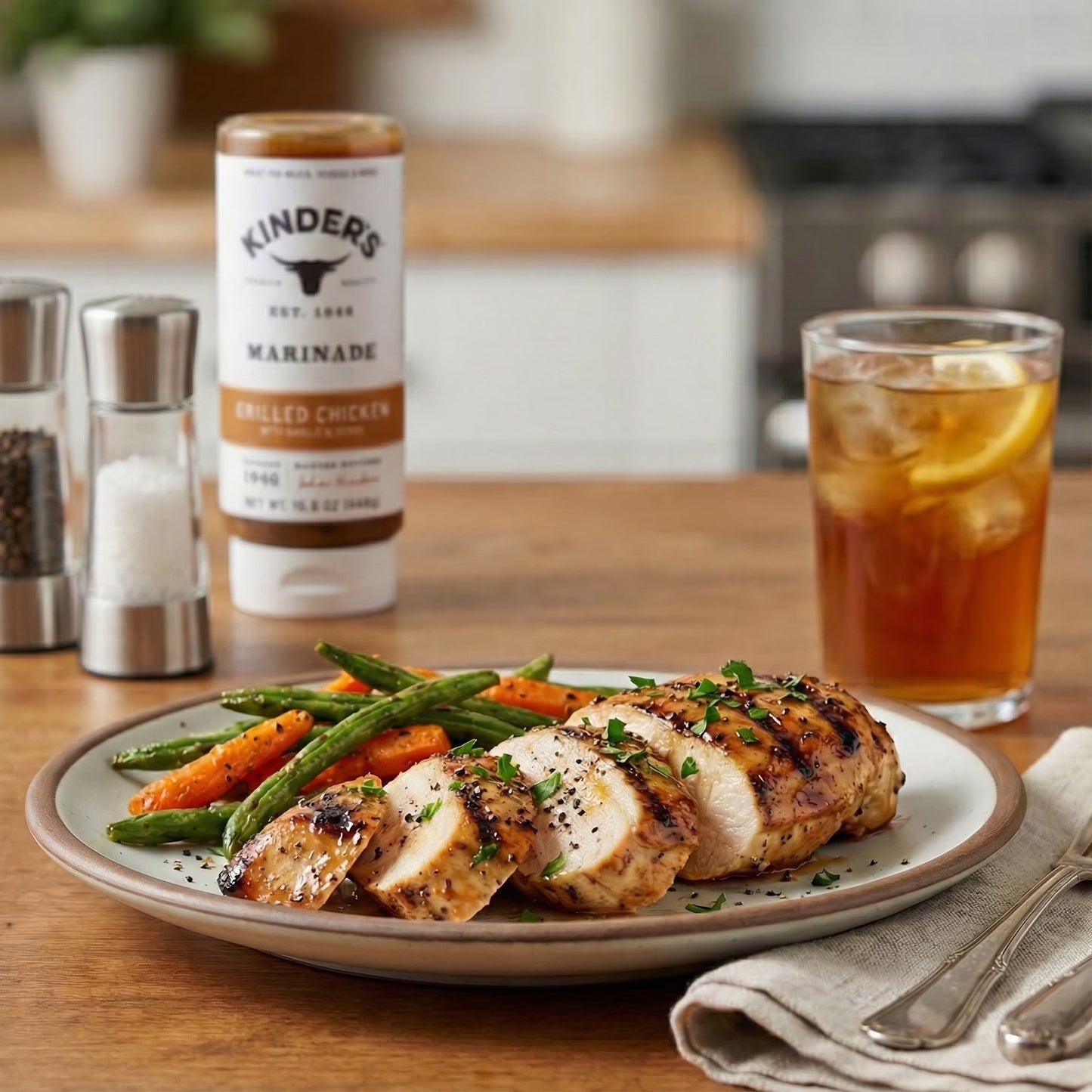 Kinder's Grilled Chicken Marinade for Chicken and Vegetables, 15.8 oz Bottle