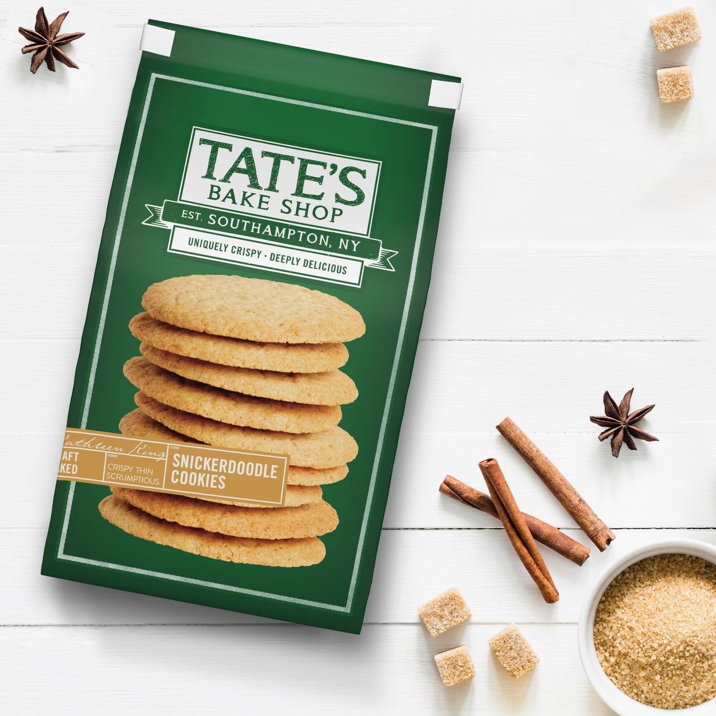 Tate's Bake Shop Snickerdoodle Cookies, 7 oz