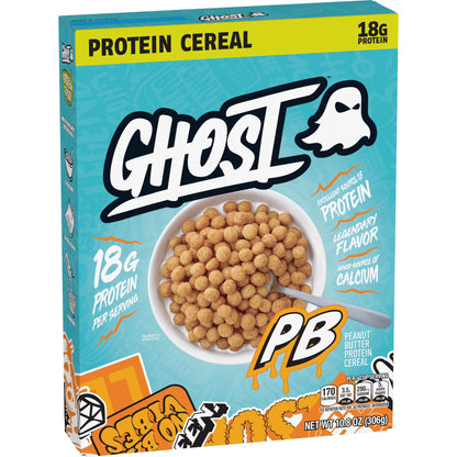 GHOST PROTEIN CEREAL, PEANUT BUTTER Flavor, 18G Protein, 10.8 oz