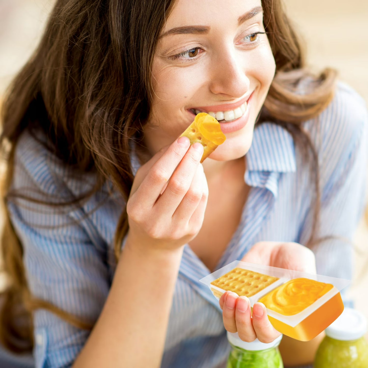 Handi-Snacks RITZ Crackers 'N Cheesy Dip Snack Packs, 10 Snack Packs