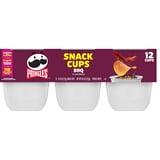 Pringles Potato Crisps Chips, Lunch Snacks, Snack Cups, BBQ, 8.8oz Tray (12 Cups)