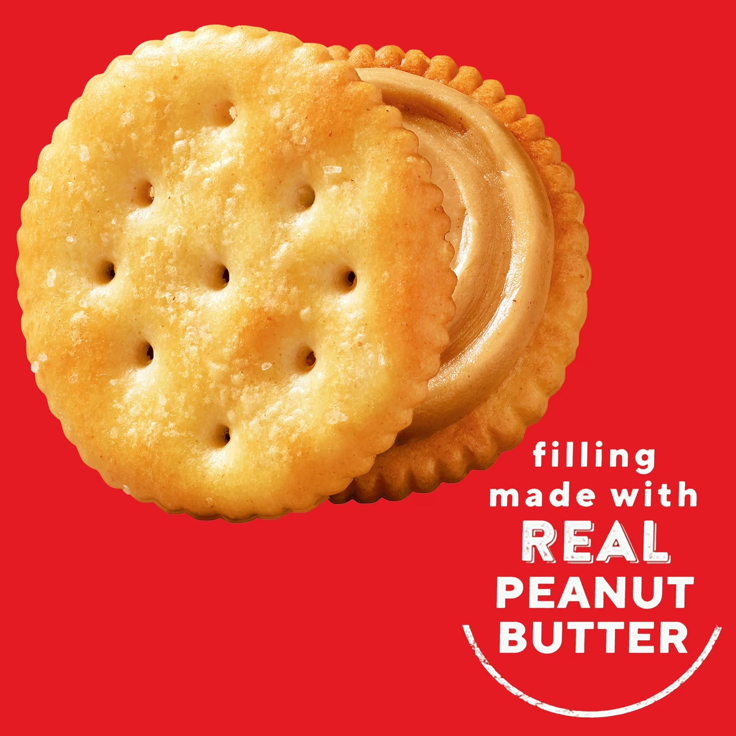RITZ Peanut Butter Sandwich Crackers, Lunch Snacks, 20 Snack Packs (6 Crackers Per Pack)