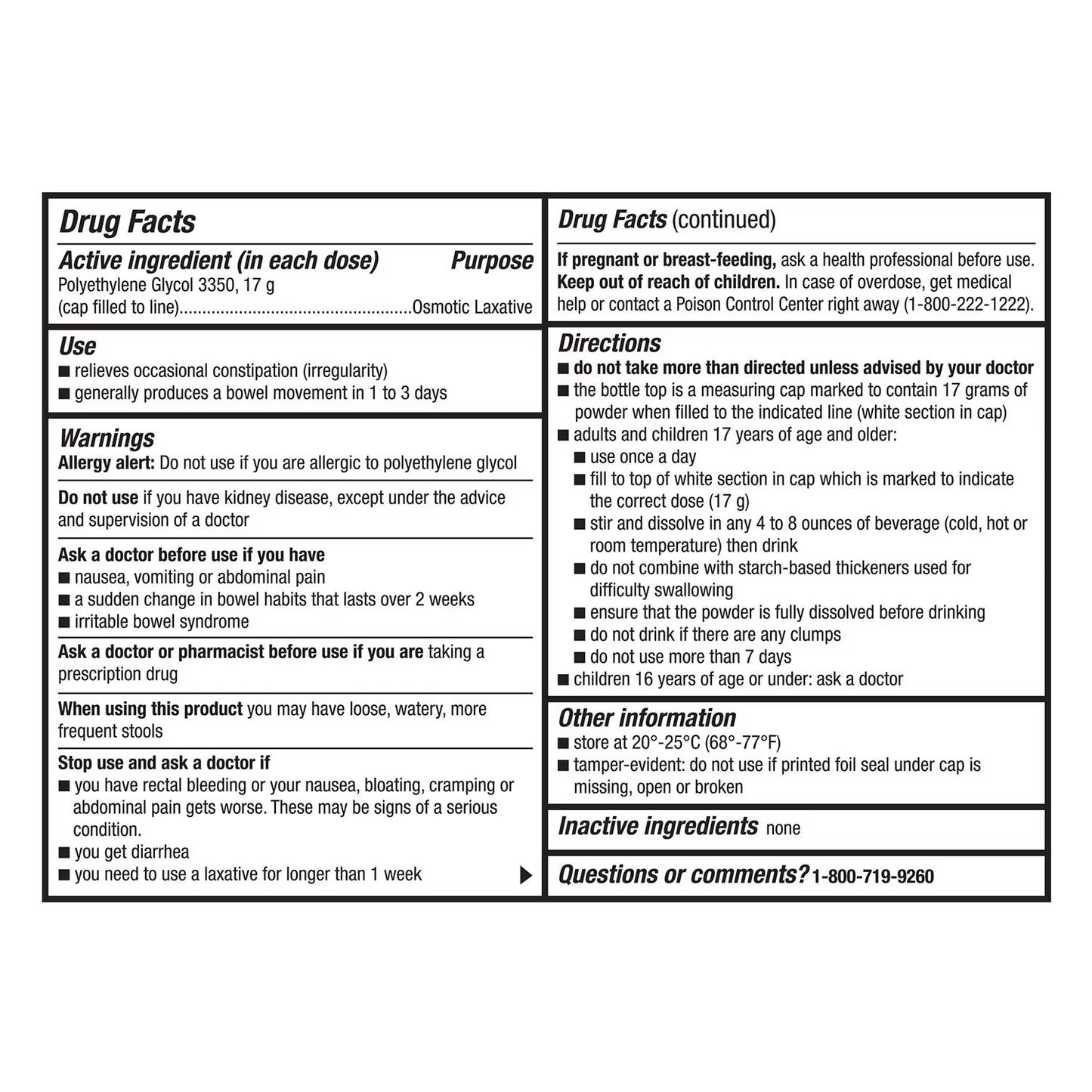 Member's Mark ClearLAX Polyethylene Glycol 3350 Powder, 17.9 oz., 3 pk.