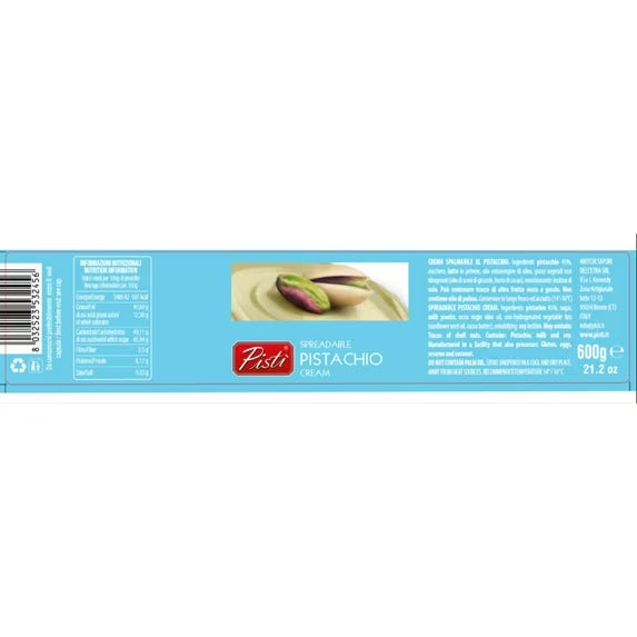 Pisti Spreadable Pistachio Cream, 21.2 Ounce