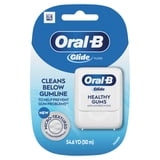 (2 pack) Oral-B Floss, Glide Healthy Gums Unflavored Dental Floss, Smooth, Strong, Shred Resistant 50m
