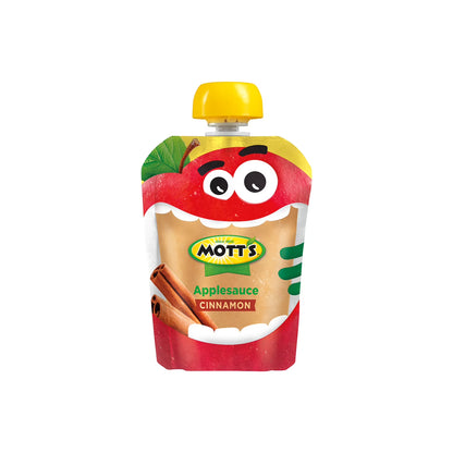 Mott's Cinnamon Applesauce, 3.2 oz, 20 Count Clear Pouches
