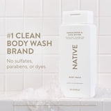 Native Body Wash, Sandalwood & Shea Butter, Sulfate Free, for Women & Men, 18 fl oz