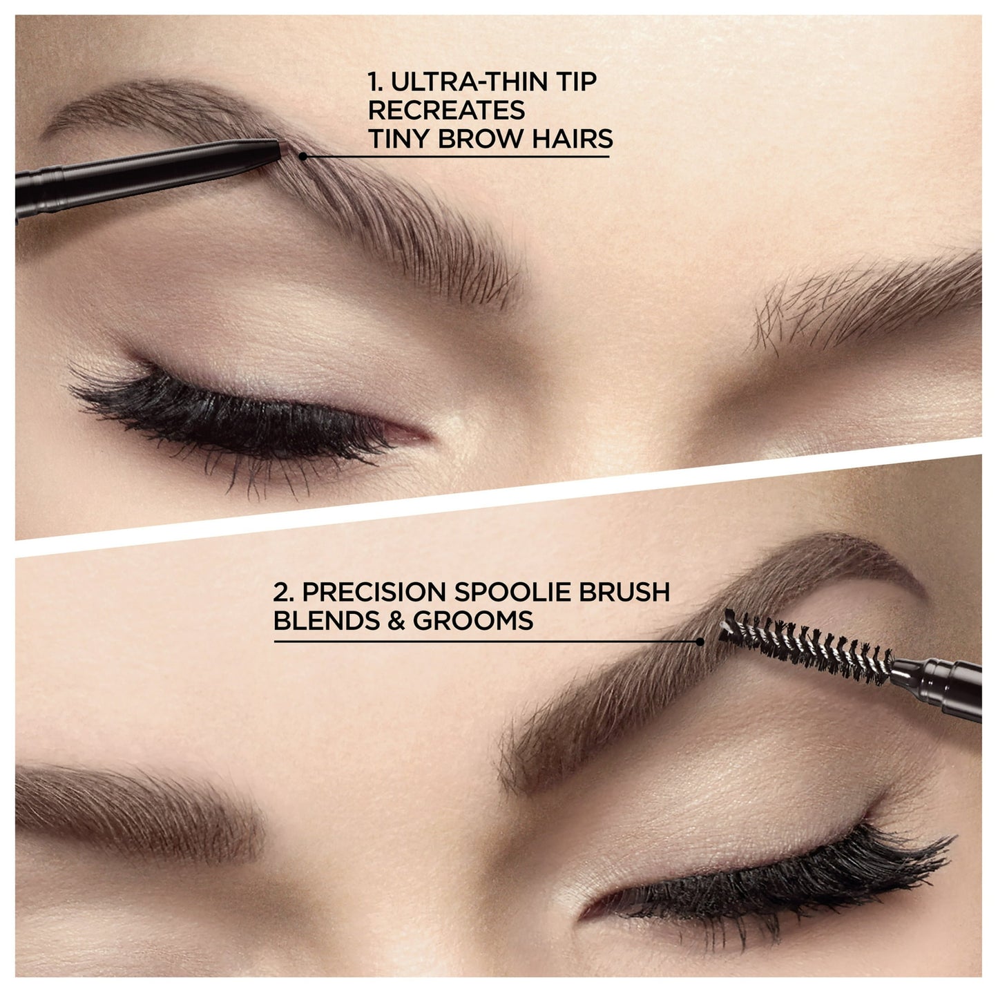 (2 pack) L'Oreal Paris Brow Stylist Definer Waterproof Eyebrow Mechanical Pencil, Brunette, 2 Pack