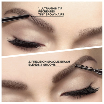 (2 pack) L'Oreal Paris Brow Stylist Definer Waterproof Eyebrow Mechanical Pencil, Brunette, 2 Pack
