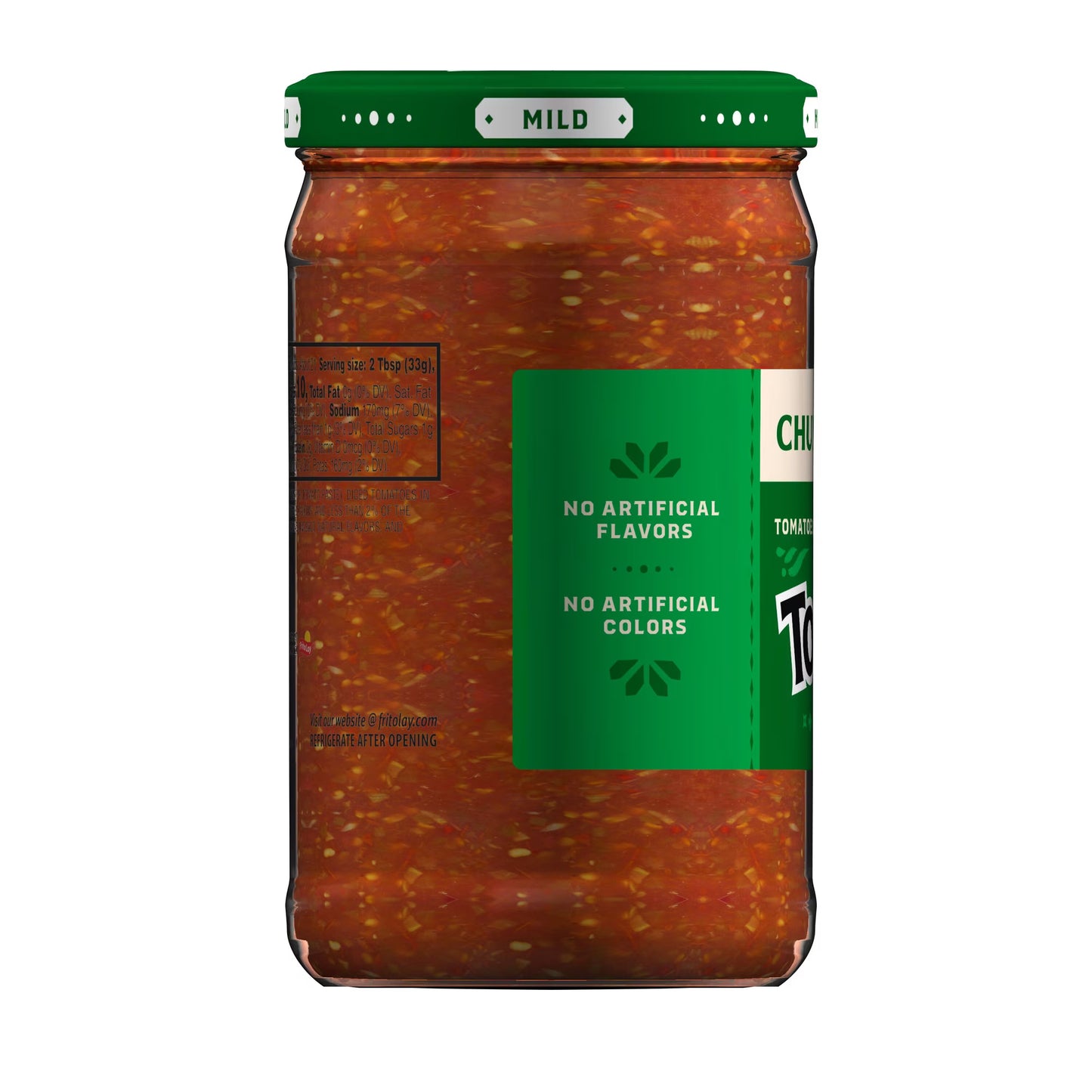 Tostitos Mild Chunky Salsa, No Artificial Colors, No Artificial Flavors, 24 oz Jar