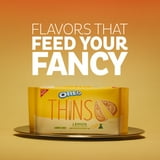 OREO Thins Lemon Creme Sandwich Cookies, Family Size, 11.78 oz