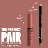 NYX Professional Makeup Butter Gloss, Non-Sticky Lip Gloss, Praline Glosses, 0.27 oz