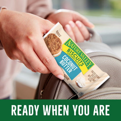 Nature Valley Biscuit Sandwiches, Coconut Butter, Snack Bars, 10 Bars, 13.5 oz