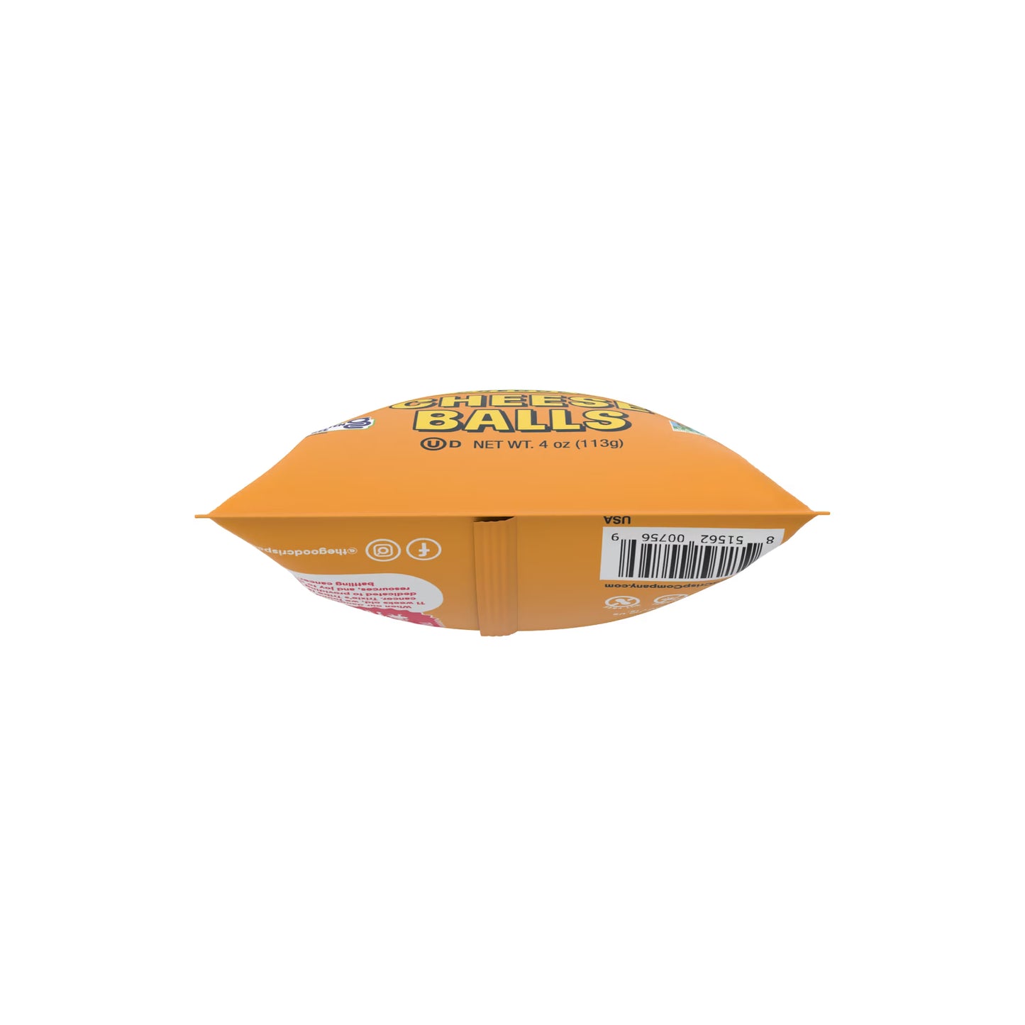 The Good Crisp Company Cheddar Cheese Balls, 4 oz