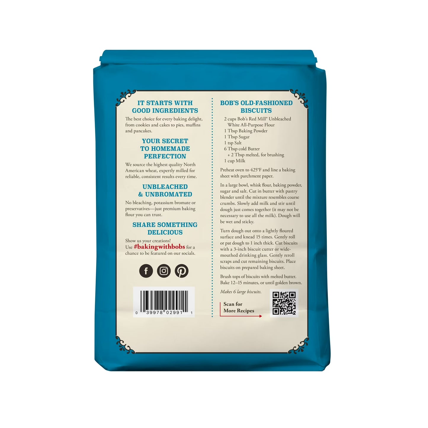 Bob's Red Mill Organic Unbleached White All-Purpose Flour, Allergen-Free, 5 lbs