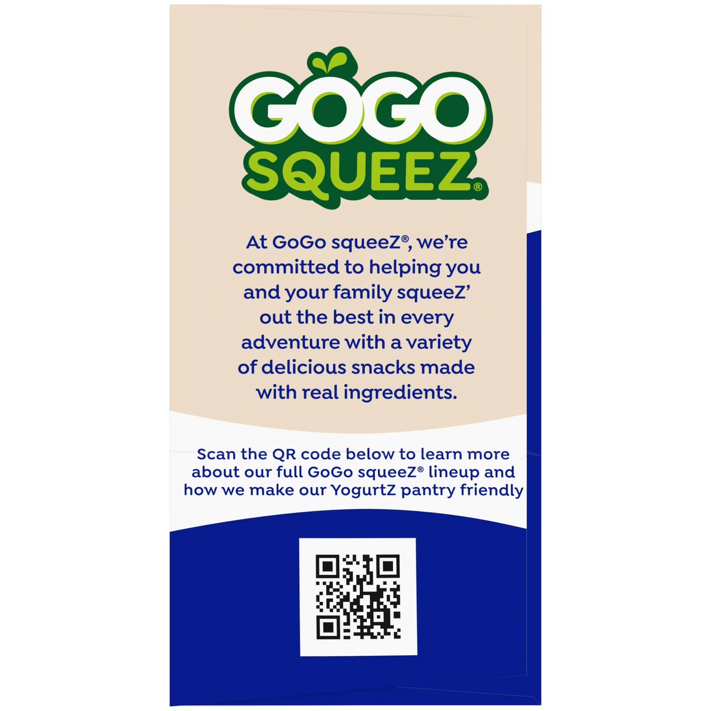 GoGo squeeZ Low Fat Yogurtz Blueberry and Berry Yogurt Snack Pouches, 3 oz (10 Pack)