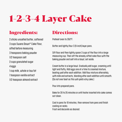 Swans Down Enriched, Bleached Cake Flour, 32 oz