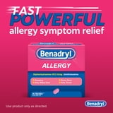 (3 pack) Benadryl Allergy Medicine for Adults, Ultratablets, 25 mg Diphenhydramine HCl, 100 Count Size